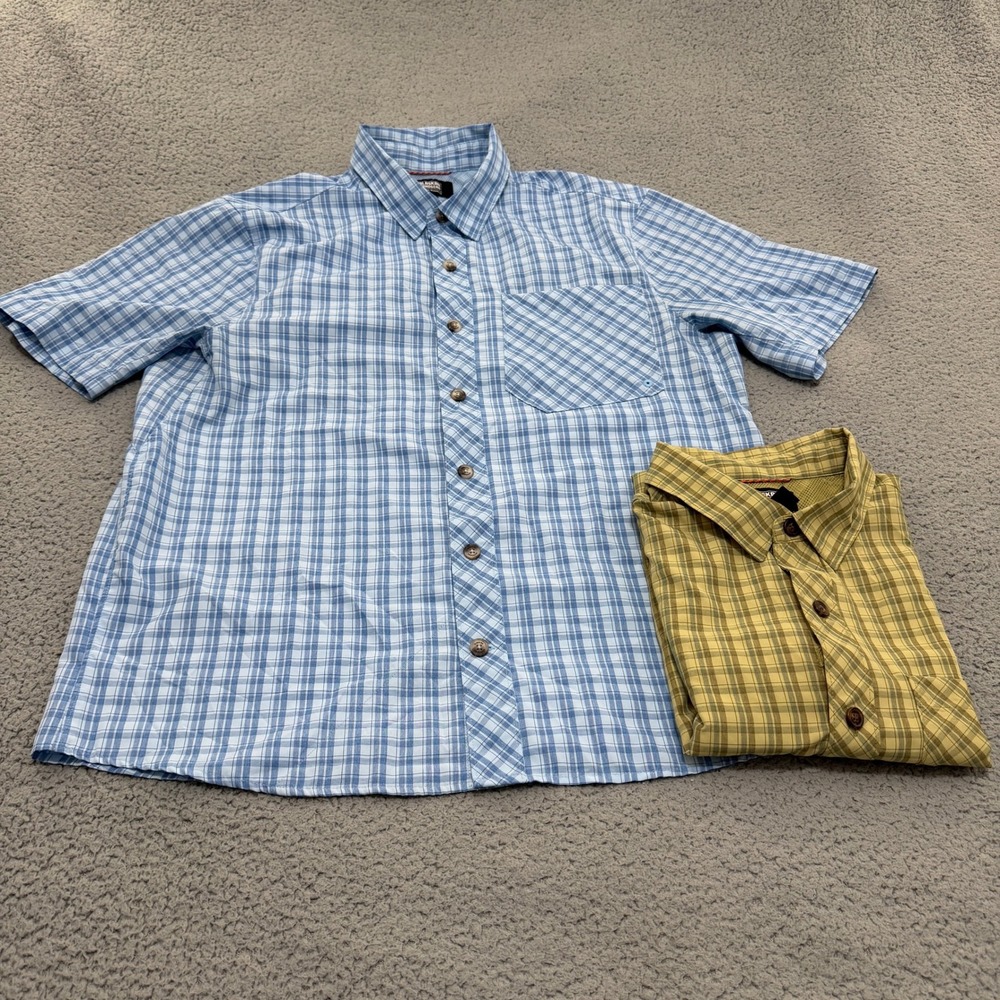 Alaskan Hardgear Duluth Shirt Bundle 2Pk Mens Large Plaid Short Sleeve Hiking